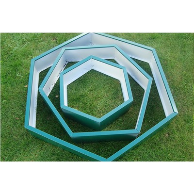 Клумба "Сота" шестигранная с односторонним полимерным покрытием